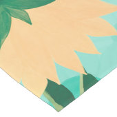 Hübsche Aquarellblume Sonnenblumen und Mohn Blume Mittelgroßer Tischläufer (Ecke)