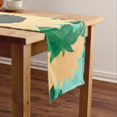 Hübsche Aquarellblume Sonnenblumen und Mohn Blume Mittelgroßer Tischläufer (Beispiel)