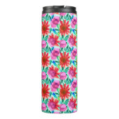 Hübsche Aquarellblume Thermosbecher (Rückseite)