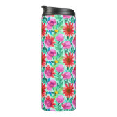 Hübsche Aquarellblume Thermosbecher (Nach rechts gedreht)