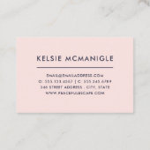 Hübsche Aquarellblüte und Marine Visitenkarte (Rückseite)