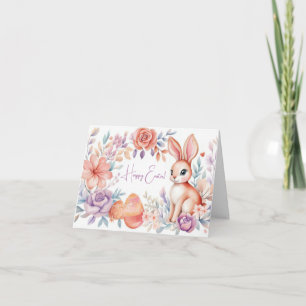 Hübsche Aquarelleier Ostereier Urlaubskarte Karte