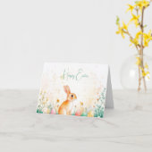 Hübsche Aquarelleier Ostereier Urlaubskarte Karte (Gelbe Blume)