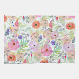 Hübsche Aquarellfarbe abstrakt Geschirrtuch