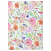 Hübsche Aquarellfarbe abstrakt Klemmbrett (Rückseite)