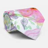 Hübsche Aquarellfarbe abstrakt Krawatte (Gerollt)