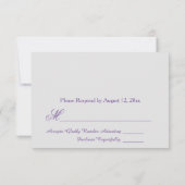 Hübsche Aquarellfarbe Lila UAWG Einladung (Rückseite)