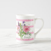 Hübsche Aquarellfarben Blume Benutzerdefinierte Ch Porzellantasse (Rechts)