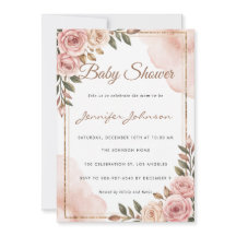 Hübsche Aquarellfarben Blume Garden Kinderdusche