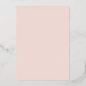 Hübsche Aquarellfarben Blume Garten Brautparty Folieneinladung (Rückseite)