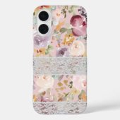 Hübsche Aquarellfarben-Blume mit Spitzen Eleganter Case-Mate iPhone Hülle (Rückseite)
