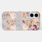 Hübsche Aquarellfarben-Blume mit Spitzen Eleganter Case-Mate iPhone Hülle (Rückseite (Horizontal))