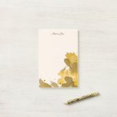 Hübsche Aquarellfarben Confetti Spritzer Leinwand Post-it Klebezettel (Auf Schreibtisch)