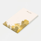 Hübsche Aquarellfarben Confetti Spritzer Leinwand Post-it Klebezettel (angewinkelt)