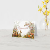 Hübsche Aquarellfarben Ostern Eizellkarte Karte (Gelbe Blume)