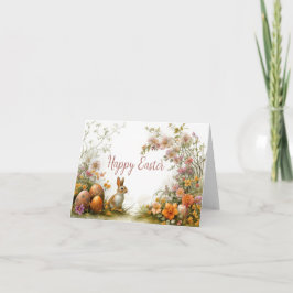 Hübsche Aquarellfarben Ostern Eizellkarte Karte