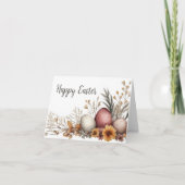 Hübsche Aquarellfarben Ostern Eizellkarte Karte (Vorderseite)