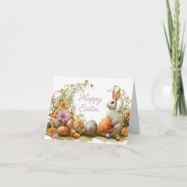 Hübsche Aquarellfarben Ostern Eizellkarte Karte