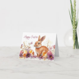 Hübsche Aquarellfarben Ostern Sonntagskarte Karte