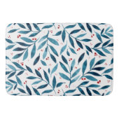 Hübsche Aquarellfarben - Türkis und Rot Badematte (Vorderseite)