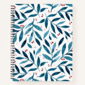 Hübsche Aquarellfarben - Türkis und Rot Notizblock (Vorderseite)