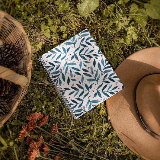 Hübsche Aquarellfarben - Türkis und Rot Planer