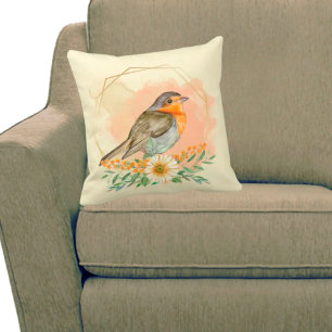 Hübsche Aquarellfarben und Wildblume Kissen