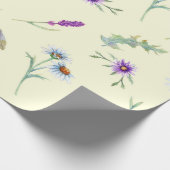 Hübsche Aquarellfarben-Wildblumen Geschenkpapier (Ecke)