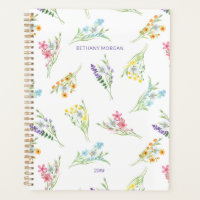 Hübsche Aquarellfarben-Wildblumen Personalisiert