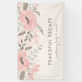 Hübsche Aquarellfärbung Blütenrot und Taube Banner (Vertikal)