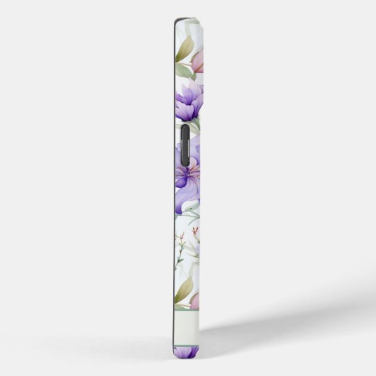 Hübsche Aquarellfärbung Iris im Lila Individuelle  Case-Mate iPhone Hülle (Rückseite / Rechts)