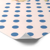 Hübsche Aquarellfärbung mit Blume Kinderdusche Poster (Ecke)