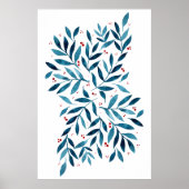 Hübsche Aquarellfärbungen Poster (Vorne)