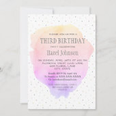 Hübsche Aquarellpfeife Einladung (Vorderseite)