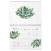 Hübsche Aquarellsikkulente 20xx Kalender (Jan 2026)