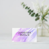 hübsche Aquarellstreifen für benutzerdefinierte Vi Visitenkarte (Stehend Vorderseite)