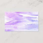 hübsche Aquarellstreifen für benutzerdefinierte Vi Visitenkarte (Rückseite)