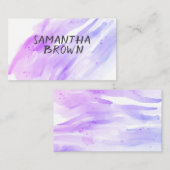 hübsche Aquarellstreifen für benutzerdefinierte Vi Visitenkarte (Vorne/Hinten)