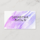 hübsche Aquarellstreifen für benutzerdefinierte Vi Visitenkarte (Vorderseite)