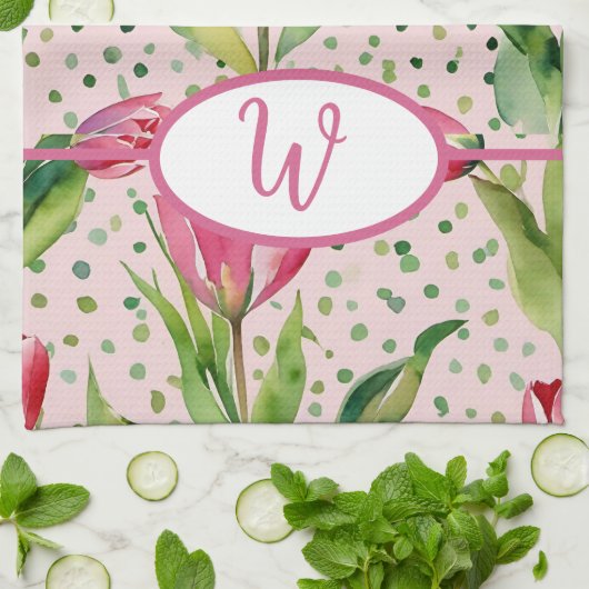 Hübsche Aquarelltuppe Geschirrtuch (Gefaltet)