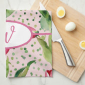 Hübsche Aquarelltuppe Geschirrtuch (Viertel Falte)