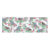 Hübsche Aquarellvögel geben Blumenfarbe Namenschild (Vorderseite)