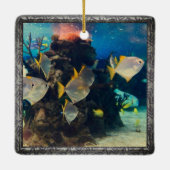 Hübsche Aquarienfische Keramikornament (Rückseite)