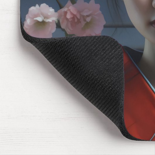 Hübsche Asienfrau Mousepad (Ecke)