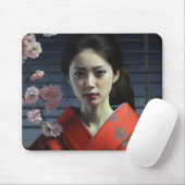 Hübsche Asienfrau Mousepad (Mit Mouse)