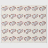 Hübsche Atem-Minze Geschenkpapier (Flach)