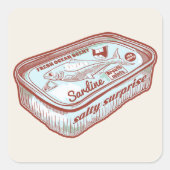 Hübsche Atem-Minze Quadratischer Aufkleber (Vorderseite)