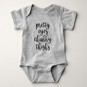 Hübsche Augen Chubby Thighs Baby Strampler