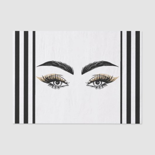 Hübsche Augen Schönheitssalon Makeup Eyelashes Las Seidenpapier (Vorderseite)