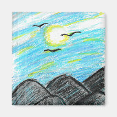 Hübsche Aussicht auf die Berge Magnet (Vorne)